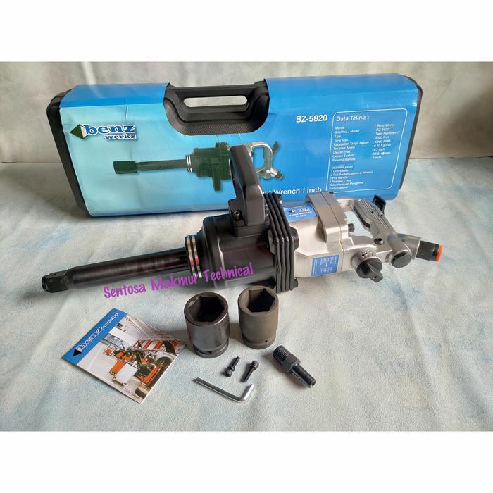 BENZ 1" Air Impact Bor Pembuka Baut Roda Angin Truk Twin Hammer