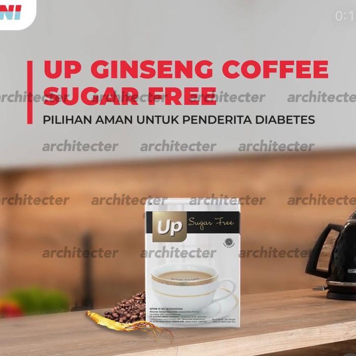 UP GINSENG COFFEE SUGAR FREE KOPI GINSENG CNI ASLI ORI ISI 15 STIK