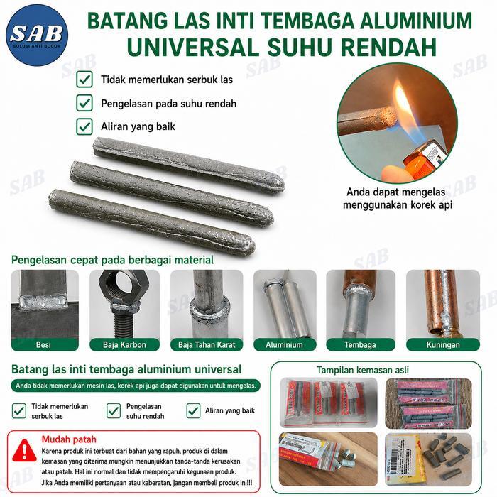 SALE 1 Pack Las Patri Alumunium Bakar Tambal Bolong Sambung Alumunium Las Patri