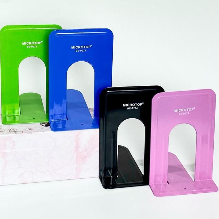 Promo Bos Pembatas Buku Besi / Metal Bookends / Bookend / Penahan Buku / Penyangga Buku / Penyekat