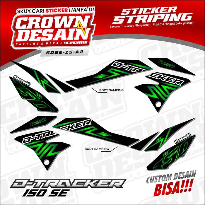 Stiker Striping D-Tracker 150 Se Minimalis Desain - Decal Semifull Kawasaki Klx D-Tracker 150 Se