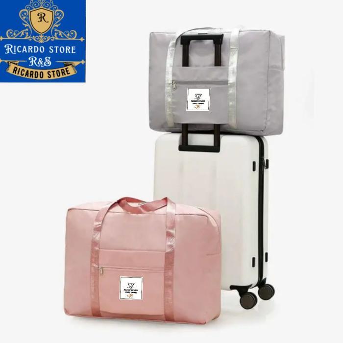 Tas Travel Lipat Besar Hand Carry Bag Duffel Polos Waterproof Fold Bag Organizer Portable Travel Bag