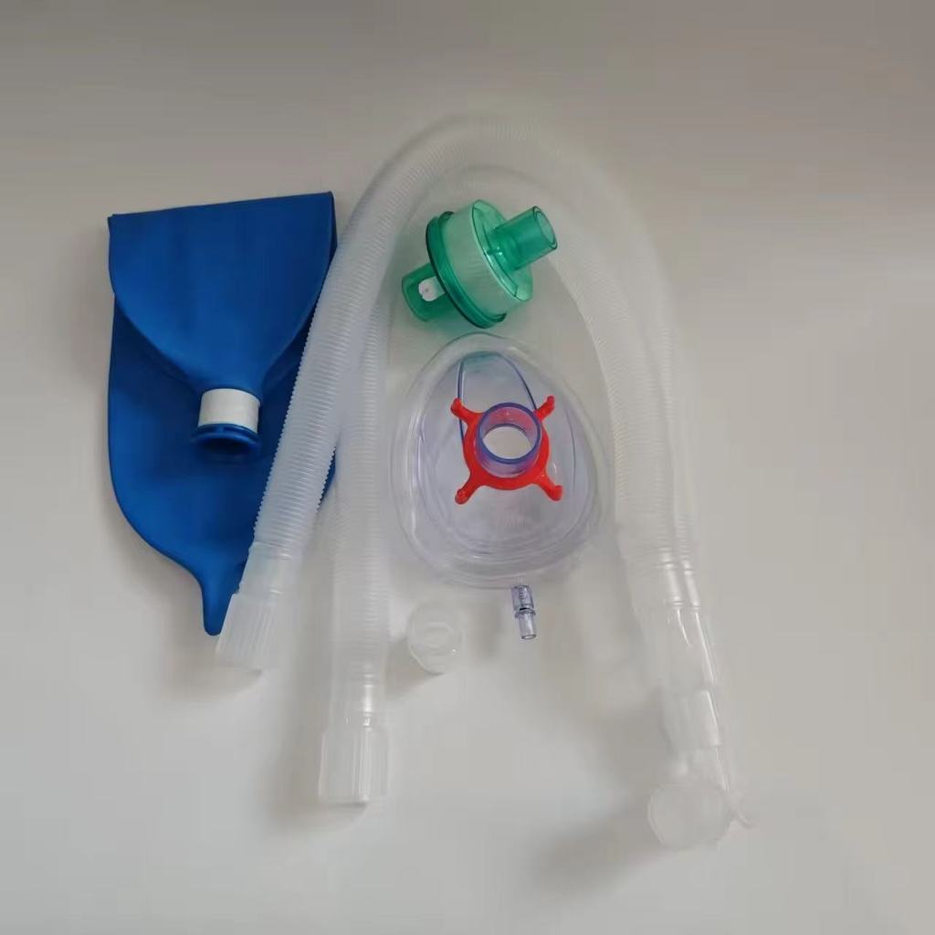 1set Disposable Anesthesia Breathing Circuit with Anesthesia Mask Filter Breathing Bag Breathing