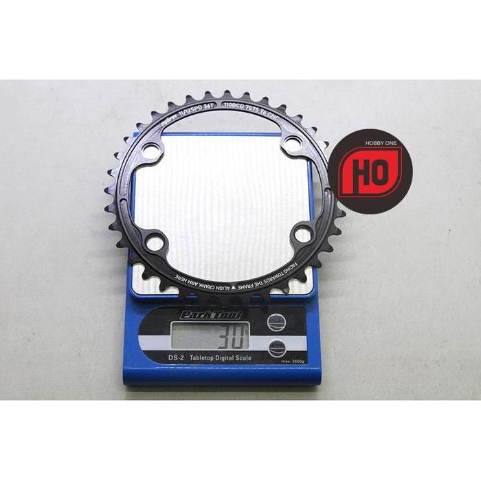 CYBREI METARBON AERO 2X CARBON FIBER COMPOSITE DOUBLE BCD110X4 OUTER INNER CHAINRING BLACK