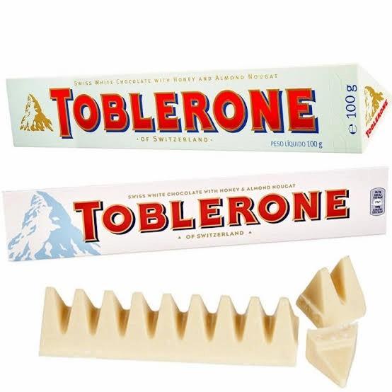Cesso.Shop- Toblerone White Chocolate / Toblerone Milk Chocolate / Toblerone Dark 100 Gr