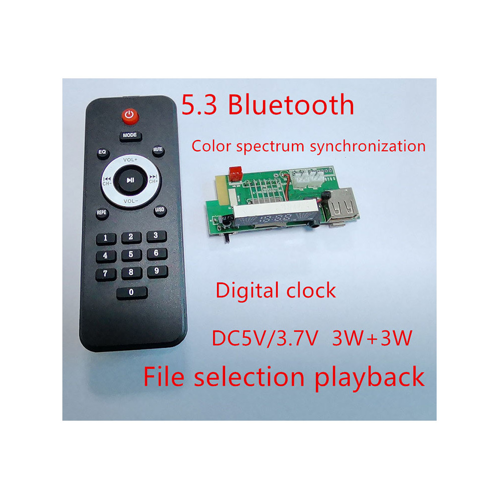 3.7V/5V 3W * 2 Bluetooth player with power stereo Bluetooth lossless decoder 3.5 output module MP3