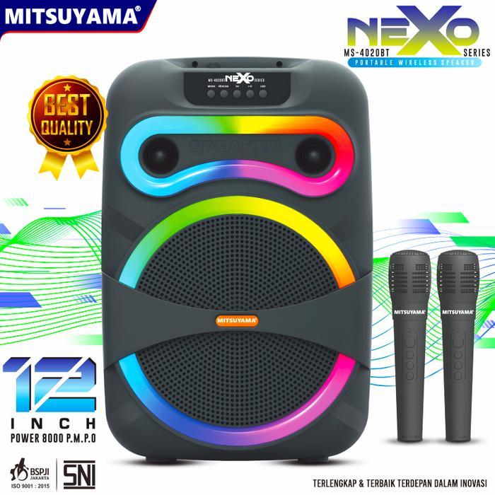 Speaker Wireless Portable 12" Mitsuyama MS-4020BT series Nexo