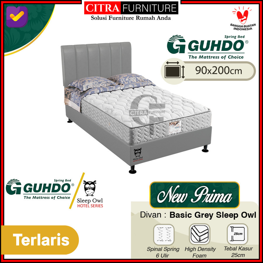 Guhdo Springbed New Prima 90x200x25 - Full set | Gudho Spring bed