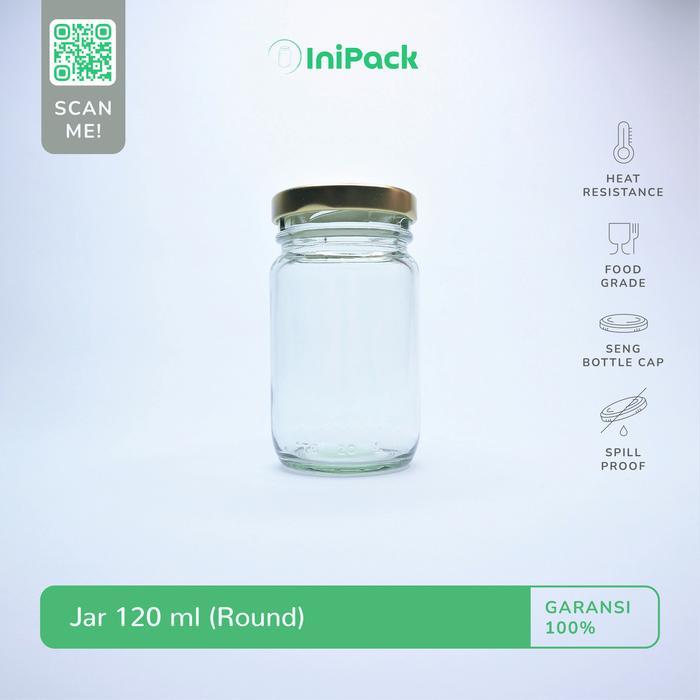Terlaris Jar Kaca 120 Ml / Botol Toples Kaca 120 Ml
