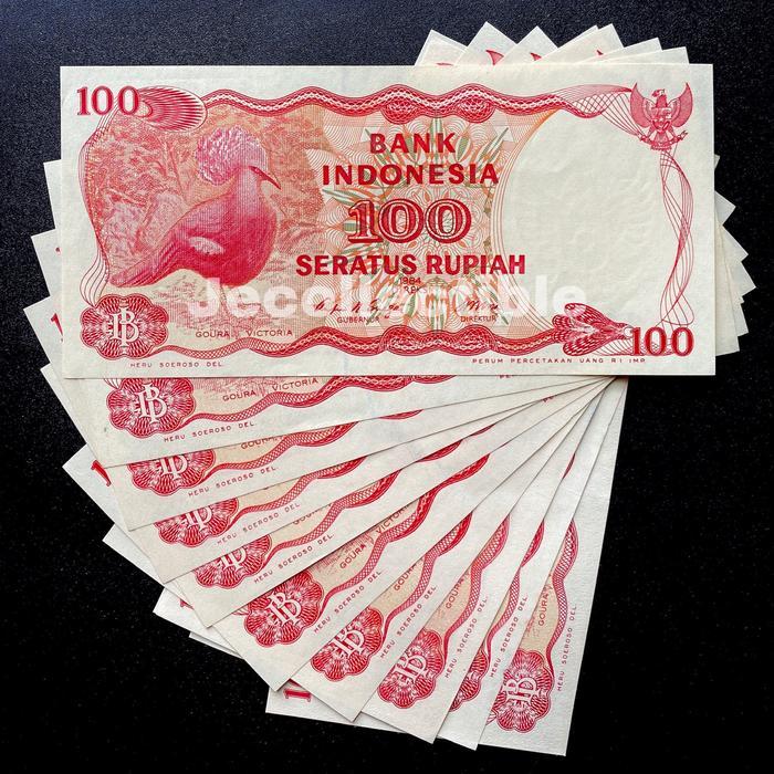 Uang Kuno 100 Rupiah 1984 Burung Goura