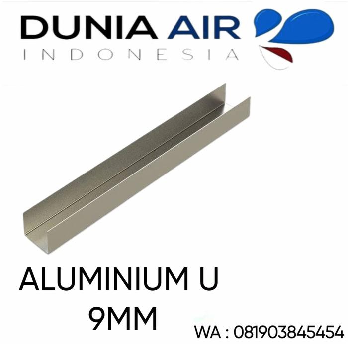Aluminium Profile Lis U Aluminium 9MM