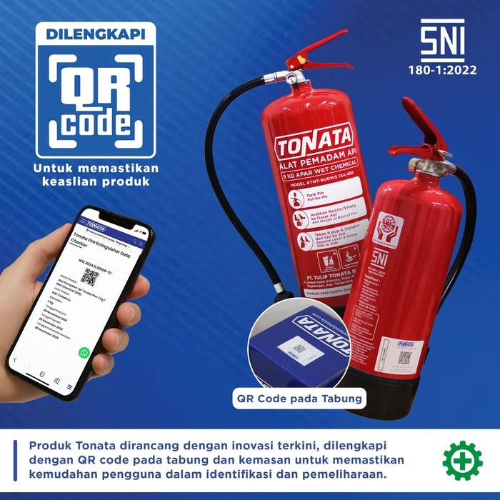 Alat Pemadam Api Tonata SNI / APAR Clean Agent HCFC/HFC 6 kg