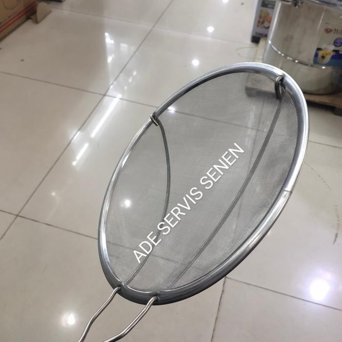 saringan stenles halus 20cm,serok stenlis, penyaring minyak goreng,