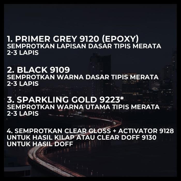 kytf- ( Jawa - Bali ) Cat Semprot Diton Premium Metallic & Pearl- Sparkling Gold Vg 9223*