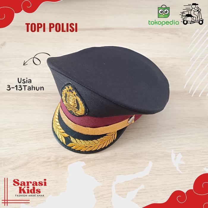 Topi polisi anak anak topi karnaval anak topi baju polisi anak laki