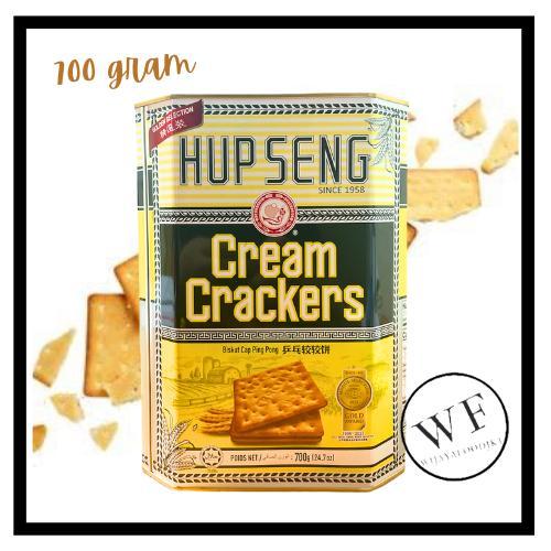 Hup seng Cream Crackers Kaleng / Biskuit Hupseng Asin kaleng 700grm
