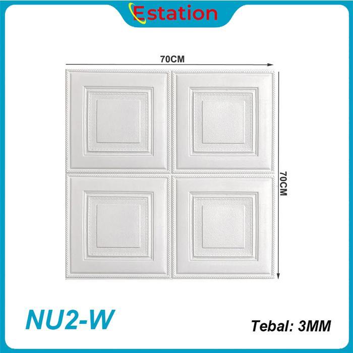 Estation - Wallpaper 3D FOAM / Wallpaper Dinding 3D Motif Foam Kotak More High Quality / Wallfoam 3D