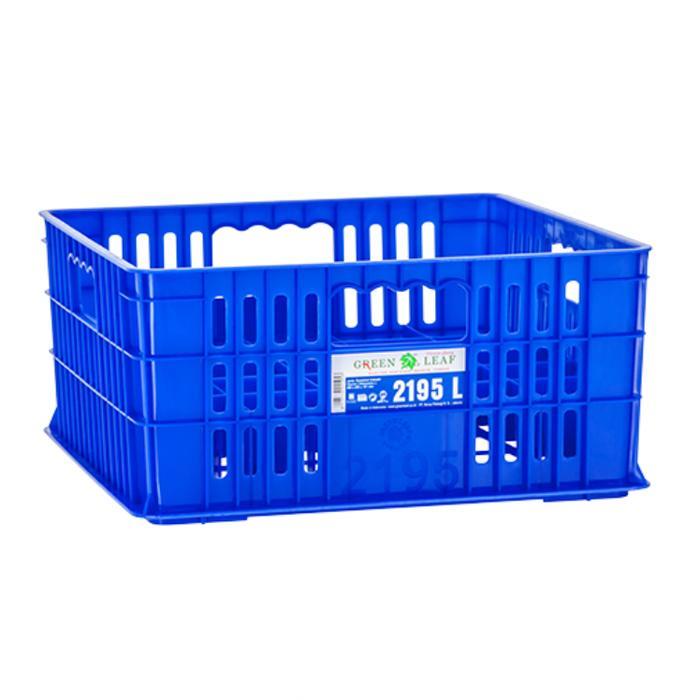 Green Leaf 2195 L Container Gelas 25 Sekat Krat Plastik Lubang Holes