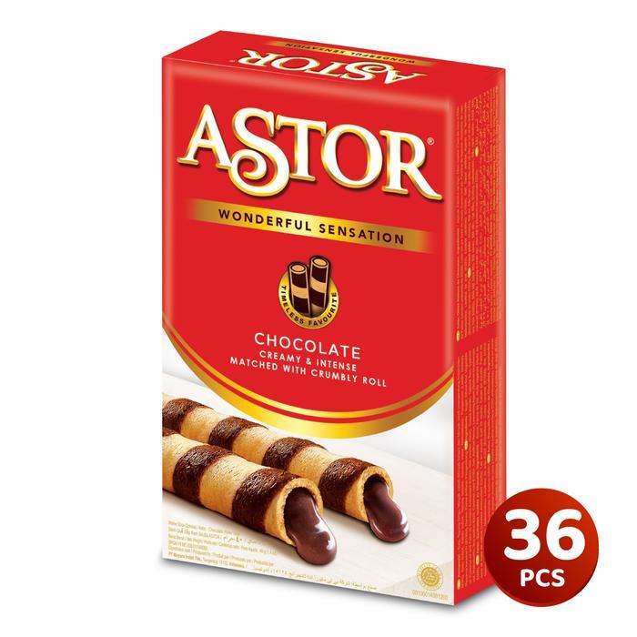 t8nr- 1 Karton Wafer Astor Coklat 40 Gram