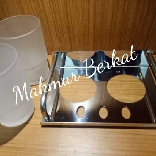Tempat Sikat Gigi Gelas / Tempat Sikat Gigi Gantung