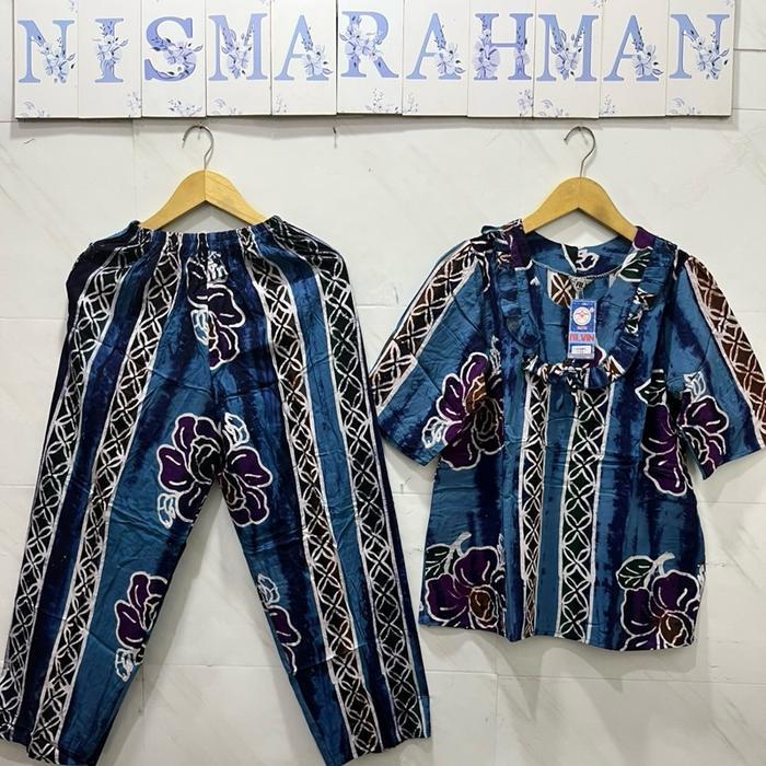 ttir- Setelan Cp Batik Alvin Abg Tangan 3/4 - Celana Panjang