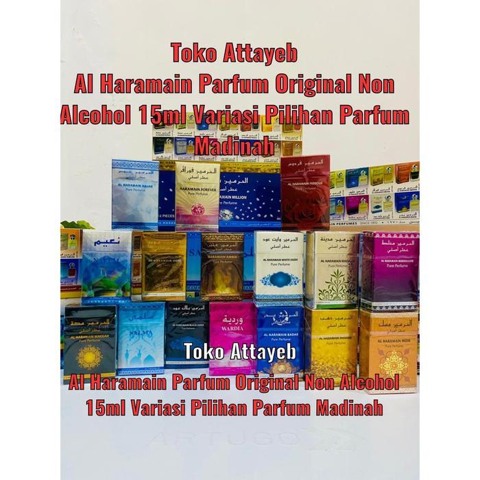 NewsGan- Parfum Al Haramain Semua Aroma Ori Non Alcohol 15Ml Variasi Pilihan Parfum Madinah
