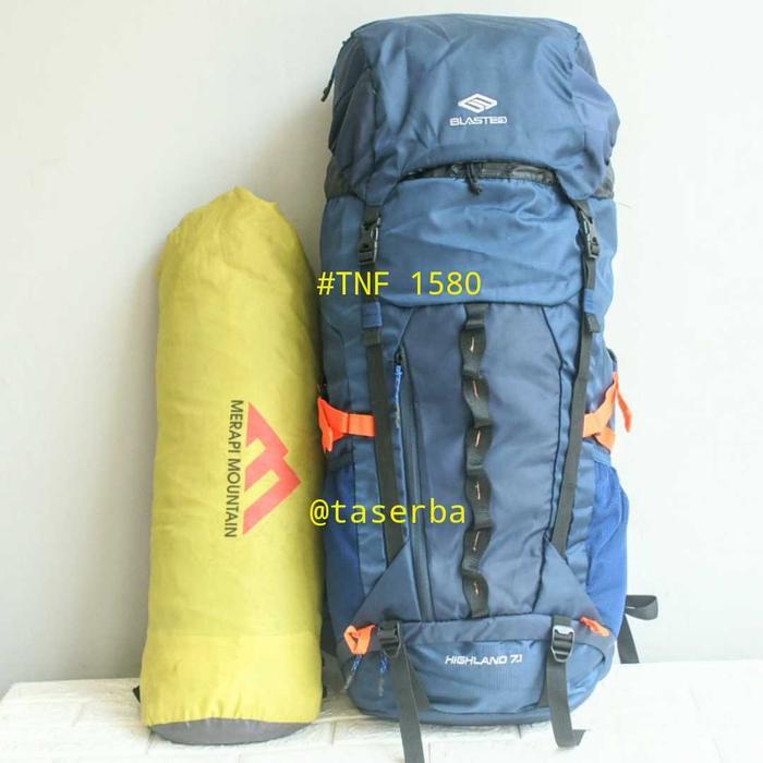 Carrier Camping Tas Gunung 70 L Liter Kemcer Blasted BL 1580 Cariel