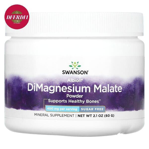 Swanson DiMagnesium Malate Powder 400 mg (60 g)