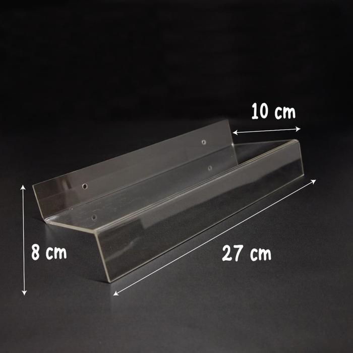 pvwo- Akrilik Rak Display Sepatu Gantung Dinding - Acrylic Rack Stand Tembok