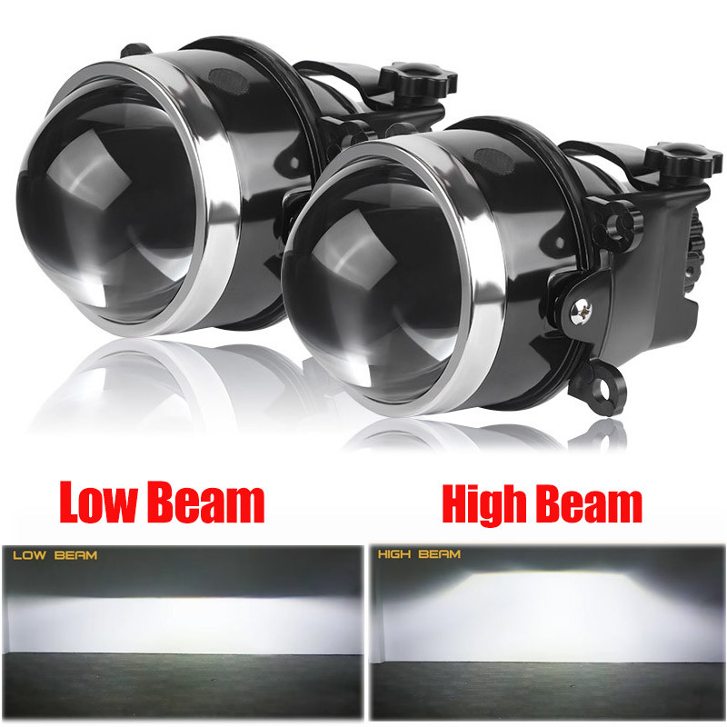 3 Inch Bi- Fog Light Hid Projector Lens Use D2S D2H H11 Lamp Fog Lamp For Ford Focus Mk2 For Peugeot