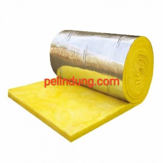 Glasswool Aluminium Foil Busa Peredam Suara Peredam Panas Tebal 1 Inch Original