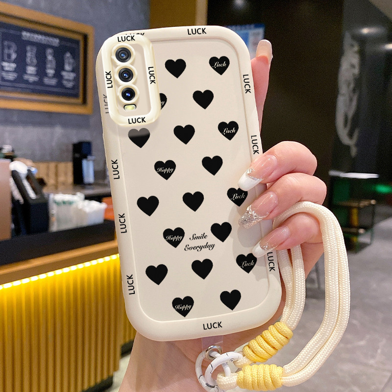 Casing Hp untuk VIVO Y20 Y20i Y20s Y20A Y20G Y12A Y12S Y11s Case Casing Cinta pola Kesing HP Silikon