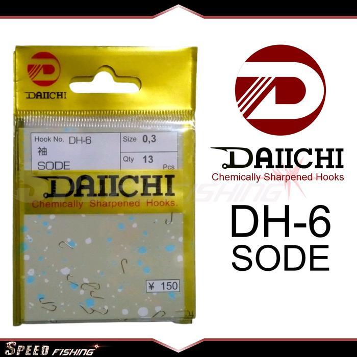 Kail Pancing DAIICHI DH-6 Sode Hook Daichi DH 6 Mata Kail Tanpa Lubang Jig Umpan
