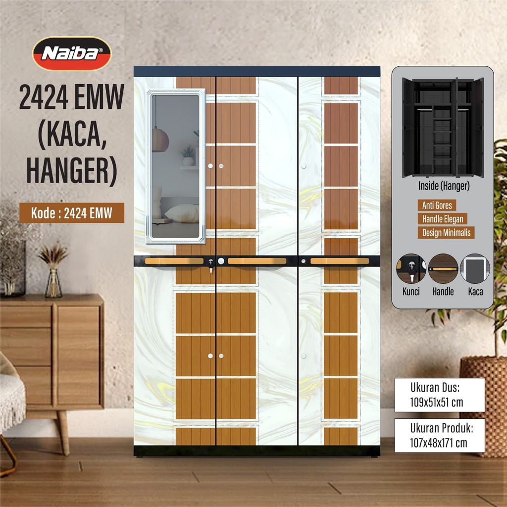 LEMARI MEGA MSC NAIBA FIT GANTUNG (JNE)