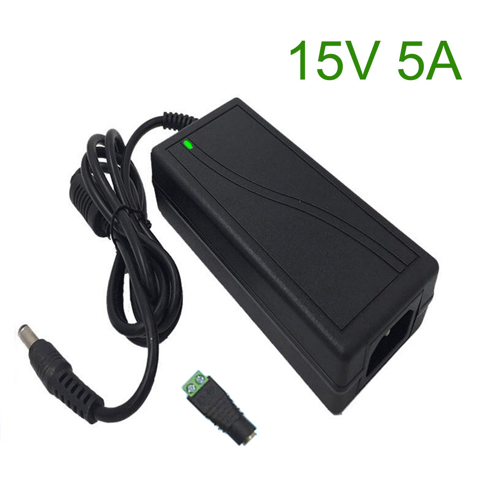 15V5A Ac 100V-240V Dc 15V 5A Switching Power Supply 15 Volt Unrsal Power Adapter Transformer Led