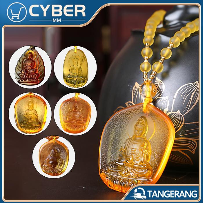 Kalung Agama Buddha Bahan Sayu Liontin Dewi Kwan Im / Kalung Buddha Maitreya / Buddha Pengobatan
