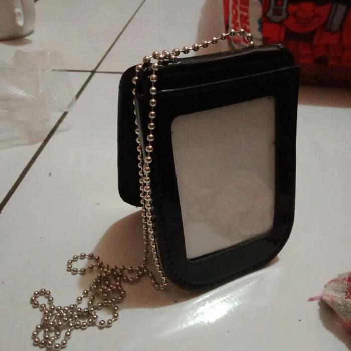 Dompet holder / name tag KTA plus rantai logo perbakin