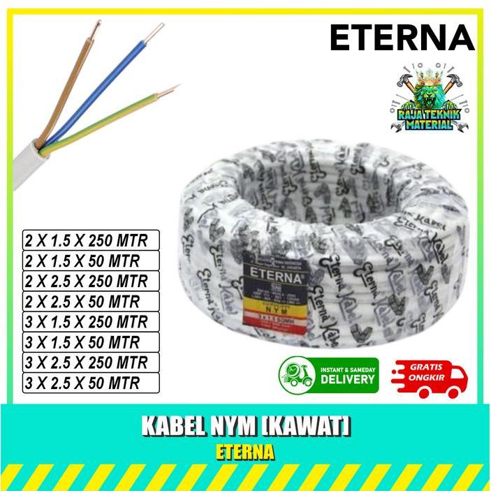 READY ETERNA KABEL NYM KABEL LISTRIK 50 METER FULL