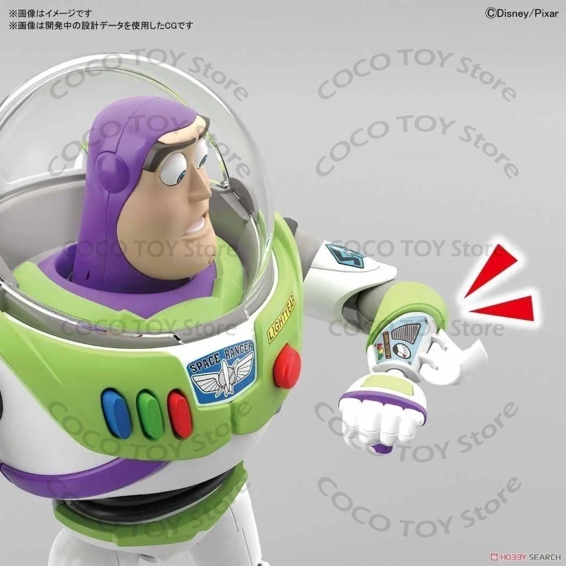 In Stock Bandai Buzz Lightyear Cinema-rise Standard Toy Story Movie Version Assembled Model