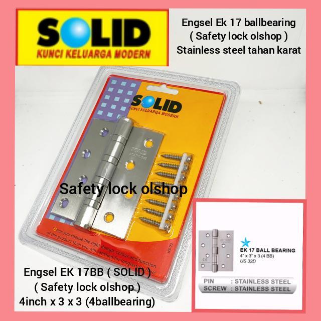 SALE  Engsel Pintu SOLID EK 17 4" Ball Bearing (2 BB) ORIGINAL