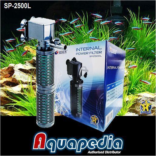Baru Resun Sp-2500L Aquarium Aquascape Internal Power Filter Resun Sp2500L