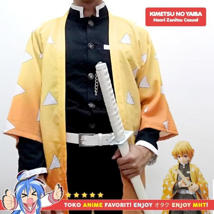 Ha Anime - Loose Kimono Kimetsu no Yaiba - Zenitsu Agatsuma Style