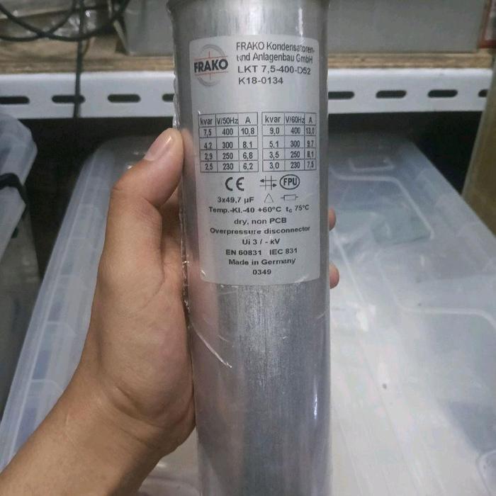 KAPASITOR FRAKO 7.5 KVAR/KAPASITOR FRAKO 7.5KVAR ORIGINAL ASLI