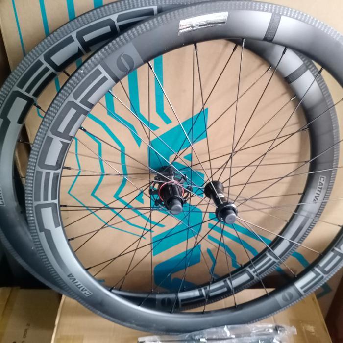 TERBARU WHEELSET DECAF CATIVA CARBON 700C RIMSBRAKE 5CM 6 BEARI