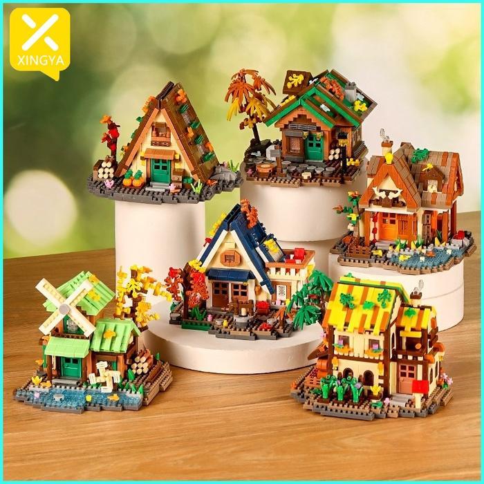Hot - Mainan Bricks Rumah Pohon Blok Rumahan Pohon Rumah Tree House Bricks 1 Box Anak Permainan