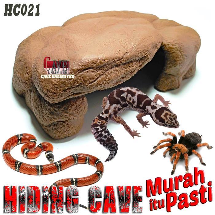 HC021A HIDING CAVETEMPAT BERSEMBUNYI HEWAN REPTILE GECKO TARANTULA ULA