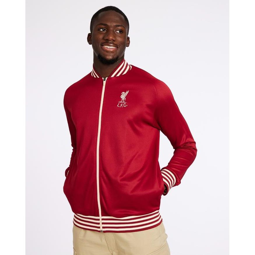 Liverpool FC Mens Shankly Track Jacket - Official LFC Jaket Original Pria