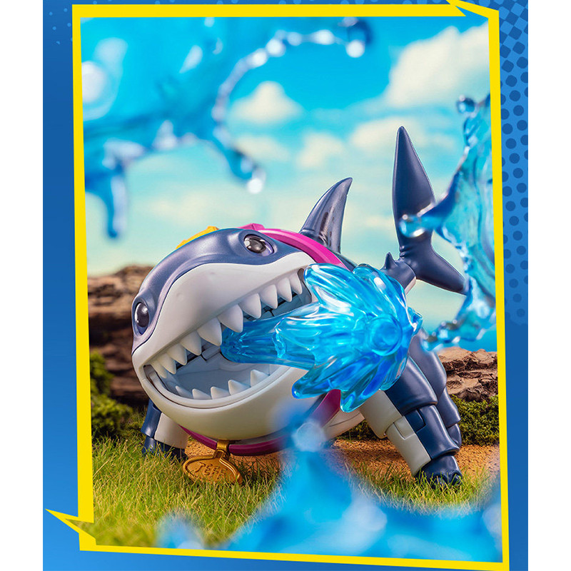 Genuine Blokees Jeff The Land Shark Marvel Toys Shark Jeff Assembly el Kit Champion Class Gifts