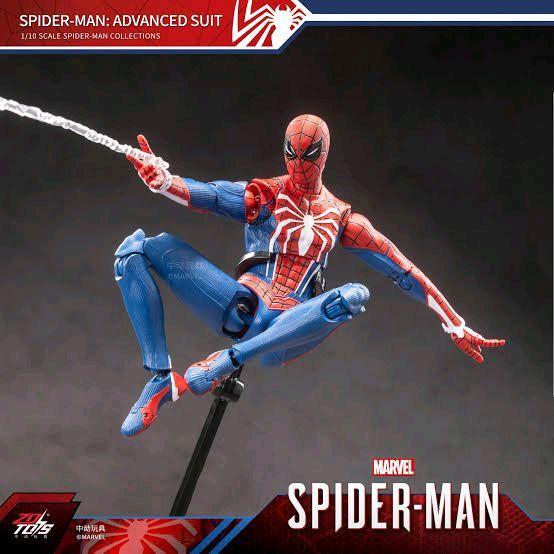 TERBARU Zd Toys Spiderman Advance Suit Peter Parker PS4 Original Figure