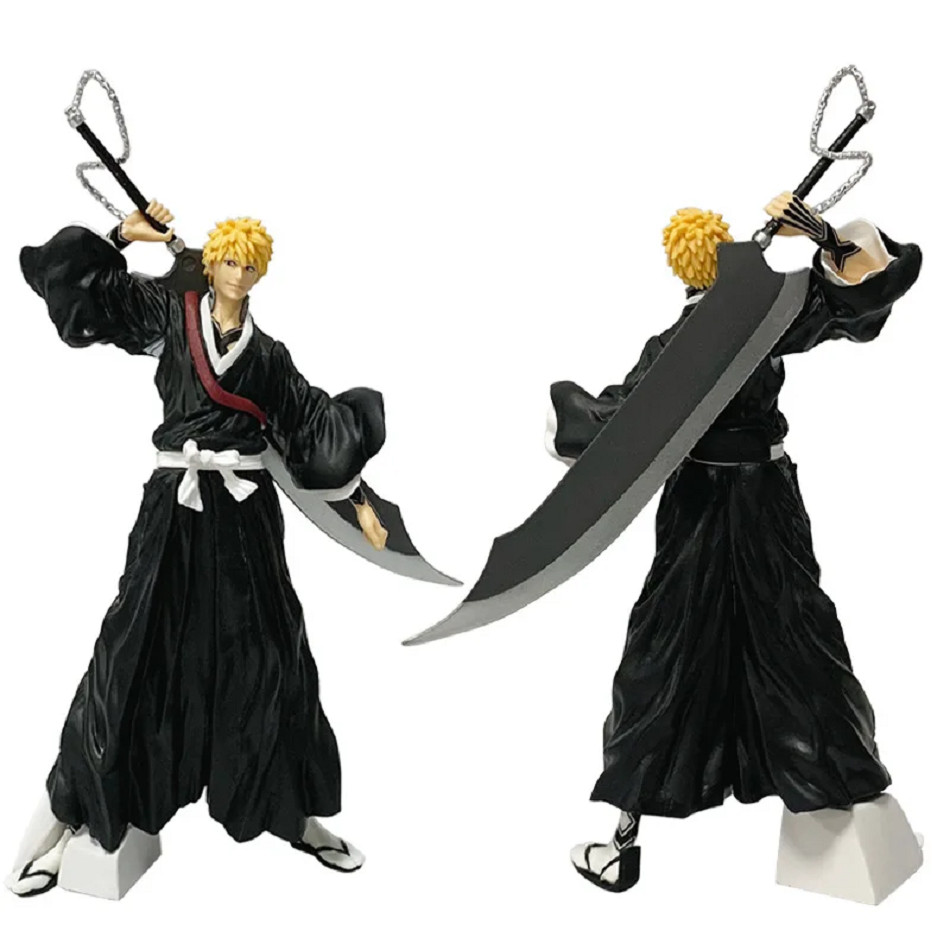 21cm Bleach Anime Figure Kurosaki Ichigo Action Figure Aizen SousukeHitsugaya Toushirou Figurine PVC